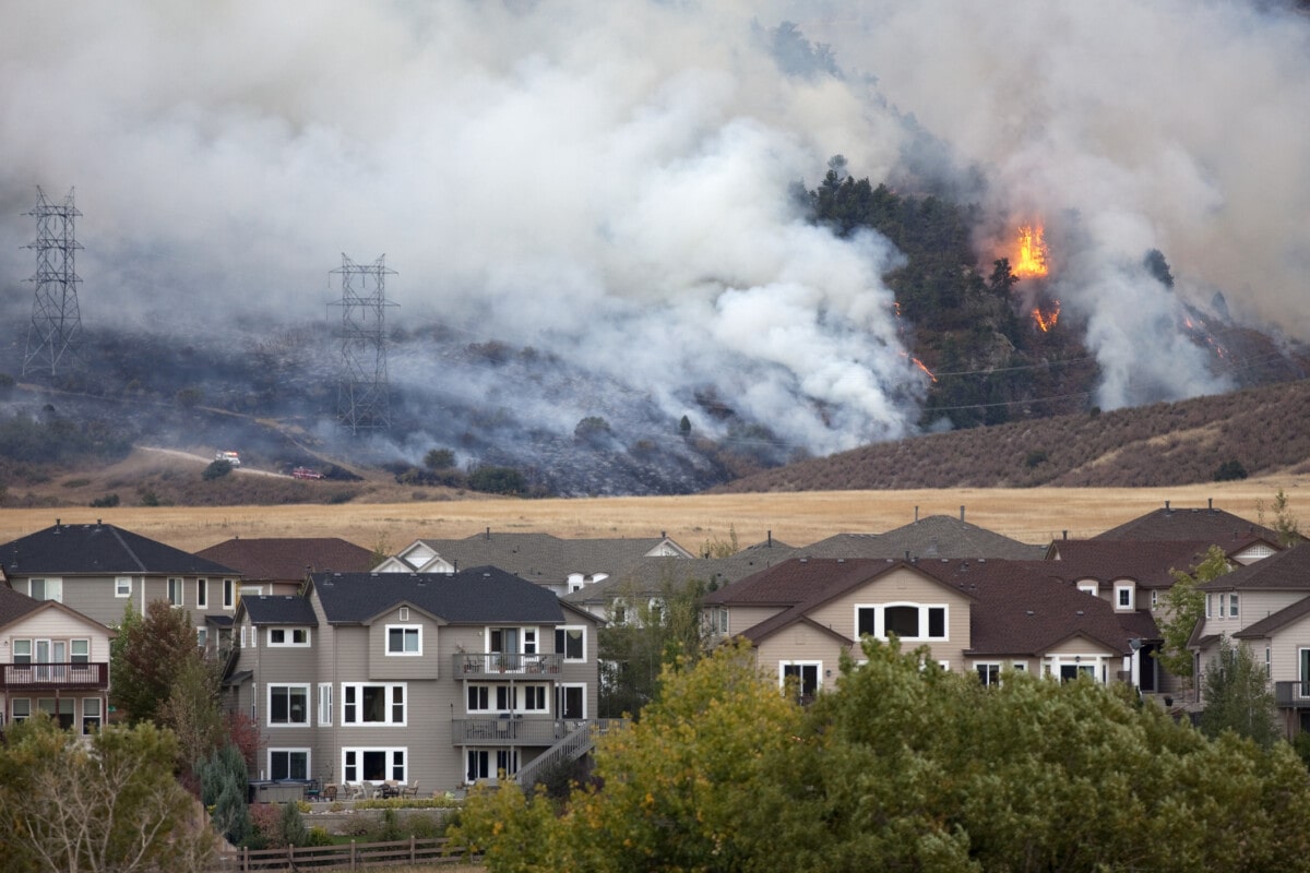 Illustrating one of the key steps in protecting your home from wildfire risks.