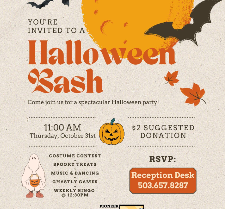 Celebrate Halloween in Style: The Annual Bash at Pioneer Community Center